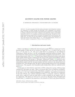 Quotient Graphs for Power Graphs