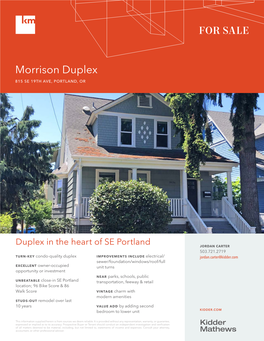 Morrison Duplex 815 SE 19TH AVE, PORTLAND, OR