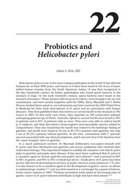 Probiotics and Helicobacter Pylori