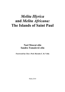 Melita Illyrica and Melita Africana: the Islands of Saint Paul