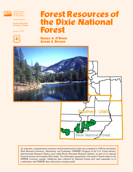 Forest Resources of the Dixie National Forest