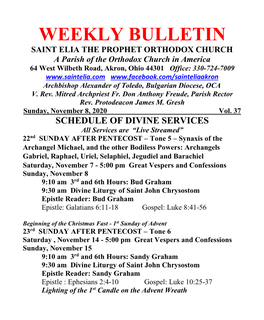 Weekly Bulletin