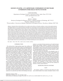 Source-To-Sink: an Earth/Mars Comparison of Boundary Conditions for Eolian Dune Systems