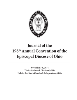 Journal of the 198Th Annual Convention of the Episcopal Diocese of Ohio