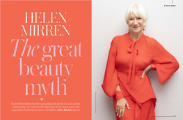 Dame Helen Mirren Has Been Grappling with Ideals of Beauty and the Exasperating