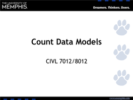 Count Data Models