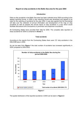 Report on Ship Accidents in the Baltic Sea Area for the Year 2004