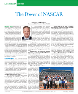 The Power of NASCAR