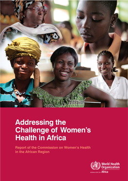 Addressing the Challenge of Women's Health In