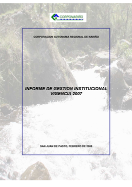 INFORME DE GESTION 2007 Versión Feb 22