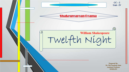 William Shakespeare Twelfth Night