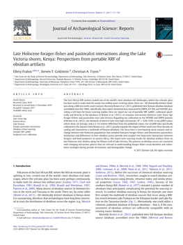 Perspectives from Portable XRF of Obsidian Artifacts