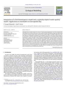 Application to Menhaden in Chesapeake Bay