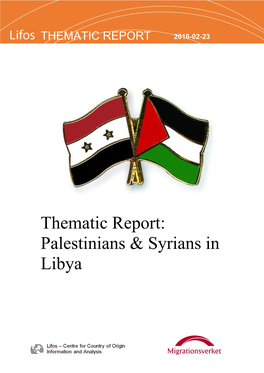 Palestinians & Syrians in Libya