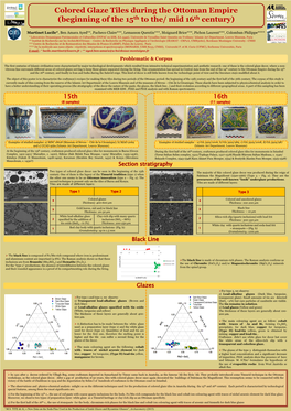 Colored Glaze Tiles During the Ottoman Empire (Beginning of the 15Th to The/ Mid 16Th Century)