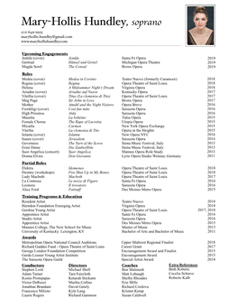 Mary-Hollis Hundley Resume