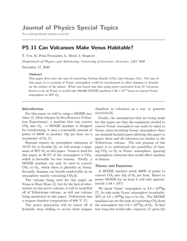 P5 11 Can Volcanoes Make Venus Habitable?