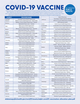 COVID-19 Vaccine at This Time