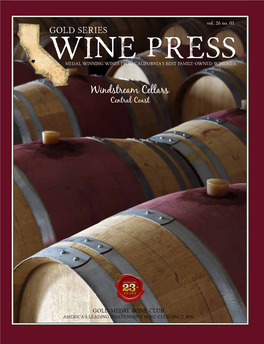 Gold Windstream Cellars May 2017 2013 Pinot Noir 2013