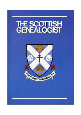 Scottish Genealogist Cumulative Index 1953 - 2005