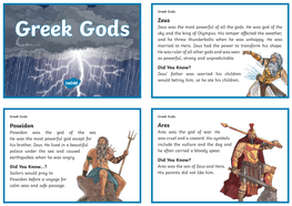 Greek Gods Zeus Zeus Was the Most Powerful of All the Gods