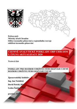 Územně Analytické Podklady Orp Chrudim 5. Úplná Aktualizace 2020