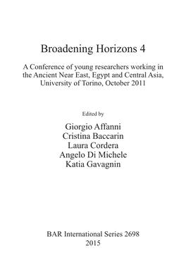 Broadening Horizons 4