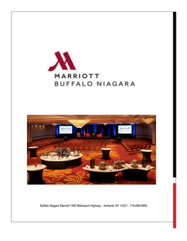 Buffalo Niagara Marriott 1340 Millersport Highway - Amherst, NY 14221 - 716-689-6900