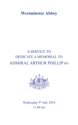 Admiral Arthur Phillip Rn