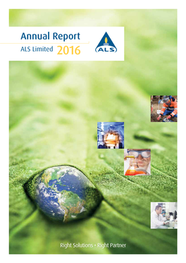 Annual Report ALS Limited 2016