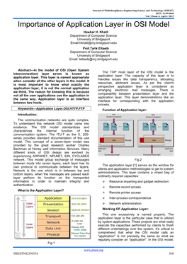 Importance of Application Layer in OSI Model Hawkar H