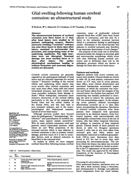 Contusion: an Ultrastructural Study