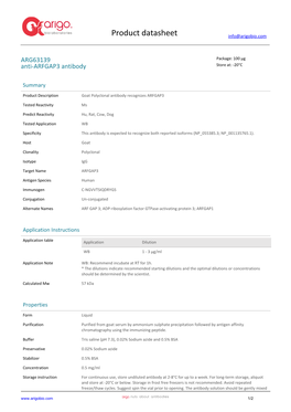 Anti-ARFGAP3 Antibody (ARG63139)