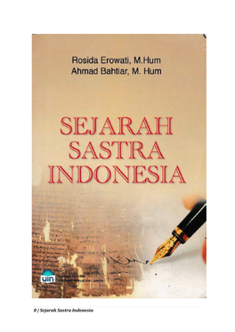 Sejarah Sastra Indonesia