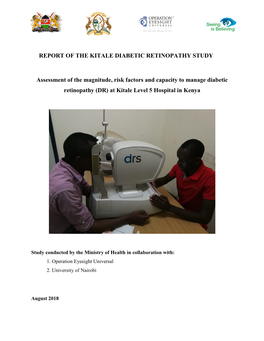 OEU Kenya Kitale DR Quantitative Study Report