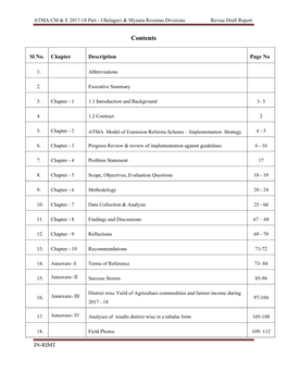 I Belagavi & Mysuru Revenue Divisions Revise Draft Report