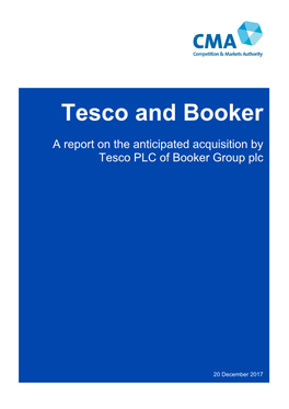 Tesco/Booker Merger Inquiry Case Page