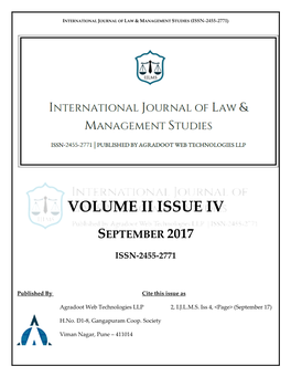 Volume Ii Issue Iv