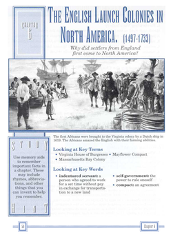 Why Did Settlers from England First Come to North America?