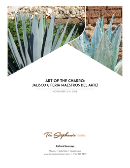 Art of the Charro: Jalisco & Feria Maestros Del Arte!