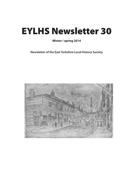 EYLHS Newsletter 30 Winter / Spring 2014