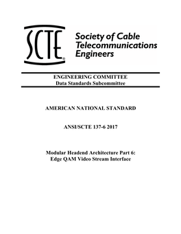 Cablelabs Specification