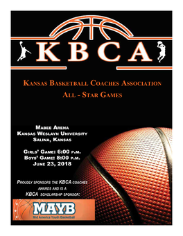 Kansas Basketball Coaches Association All - Star Games