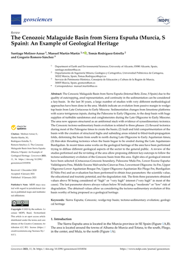 The Cenozoic Malaguide Basin from Sierra Espuña (Murcia, S Spain): an Example of Geological Heritage