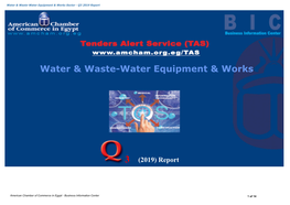 Water & Waste-Water Equipment & Works