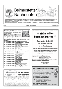 Mitteilungsblatt KW 49