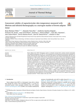 Concurrent Validity of Supraclavicular Skin Temperature Measured with Ibuttons and Infrared Thermography As a Surrogate Marker of Brown Adipose T Tissue