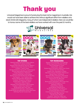 Thank You Universal Magazines Is Proud of Producing the Best Niche Magazines in Australia