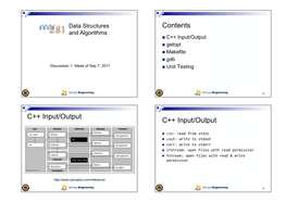 Standard I/O and Iostream, Getopt(), Make, Gdb, Unit Testing