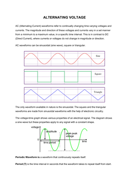 Alternating Voltage